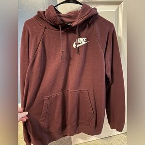 Nike womens Burgundy Hoodie
